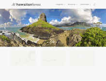Tablet Screenshot of hawaiianforest.com